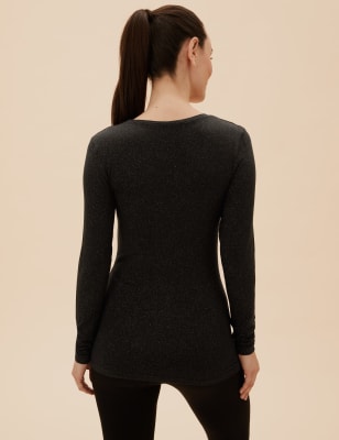 Heatgen™ Medium Thermal Long Sleeve Sparkle Top