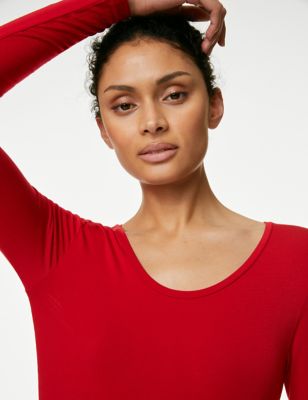 Womens M&S Collection 2pk Heatgen™ Thermal Long Sleeve Tops - Red Mix