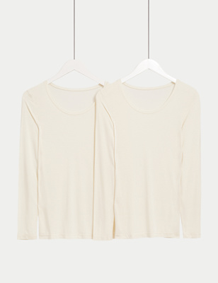 MARKS & SPENCER M&S 2pk Heatgen™ Thermal Long Sleeve Tops - T32