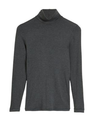 

Womens M&S Collection Heatgen™ Thermal Polo Neck Top - Charcoal, Charcoal