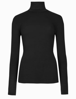 M&s thermal polo sales neck