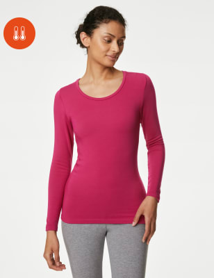 

M&S Collection Top térmico Heatgen™ de manga larga de calidez mediaWomens - Cerise, Cerise