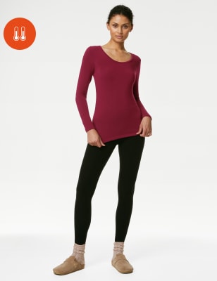 

Womens M&S Collection Heatgen™ Medium Thermal Long Sleeve Top - Dark Raspberry, Dark Raspberry