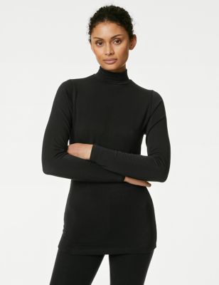 M&S Collection 2pk Heatgen™ Light Thermal Polo Neck Tops - ShopStyle