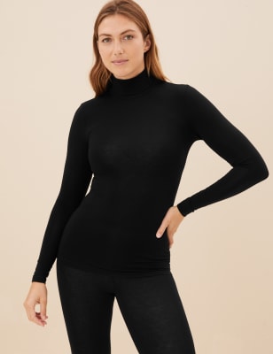 Heatgen polo store neck thermal top