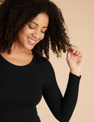 

Womens M&S Collection 2pk Heatgen Plus™ Thermal Tops - Black, Black