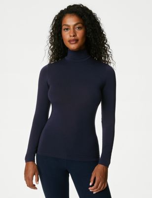 Ex M&S Ladies Heatgen Thermal Long Sleeve Vest Top Size 6-28