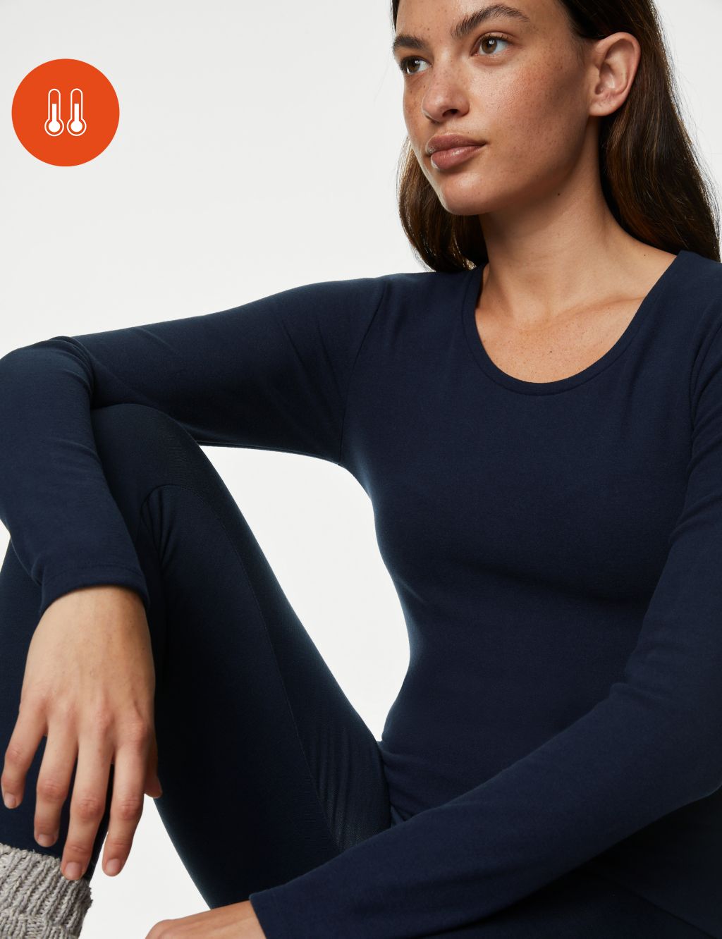 M&S Collection Women's Navy Thermals