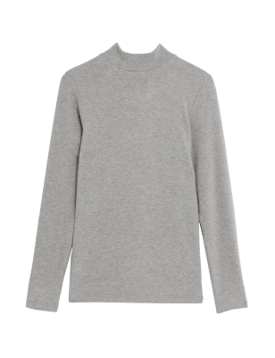 

Womens M&S Collection Heatgen Plus™ Fleece Thermal Turtle Neck Top - Mid Grey, Mid Grey