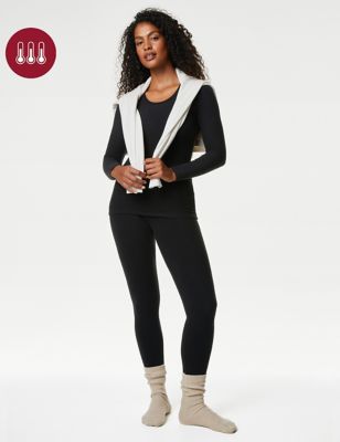 

Womens M&S Collection Heatgen Max™ Thermal Fleece Long Sleeve Top - Black, Black