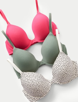 Padded braPack of (3) , tshirt bra , Everyday T-Shirt Bra for Women Shaping  Bra