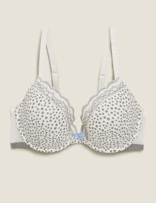 

M&S Collection Sujetador escotado con aros y adorno de encaje para copa A-EWomens - Medium Grey Mix, Medium Grey Mix