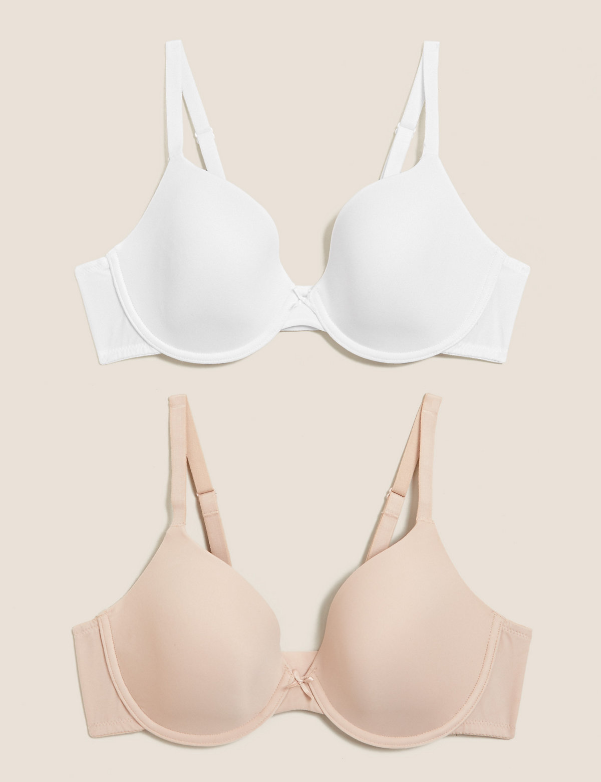 John Lewis John Lewis Bra 34B White Underwired Padded Detachable Straps New with Tags 