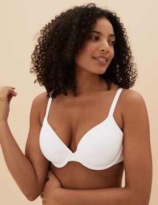 2 Pack Underwired Plunge T-Shirt Bras AA-D 