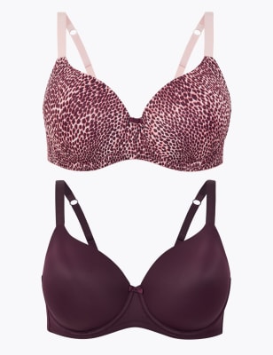 Lot de 2&nbsp;soutiens-gorge invisibles &agrave; bonnets embo&icirc;tants