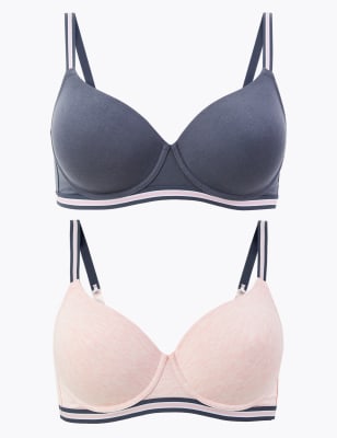 Lot de 2&nbsp;soutiens-gorge ampliformes, avec bonnets embo&icirc;tants