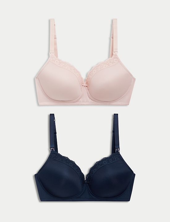 MARKS AND SPENCER LIGHT AS AIR NON PADDED LIGHTWEIGHT COMFORT CUP T SHIRT BRA 