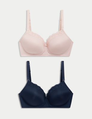 31.48% OFF on Marks & Spencer Women Bra Full Cup Non Wired 3 pcs T337027F4