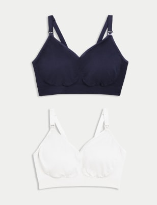 Non wired maternity & nursing bras