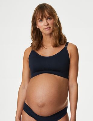 What is New Women′s Nursing Bra Lace Full Cup Front Open Button Pregnancy Nursing  Bra Plus Size Bra