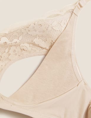 

Womens M&S Collection Sumptuously Soft™-Still-BH mit Polsterung und Spitze (B-E) - Opaline, Opaline
