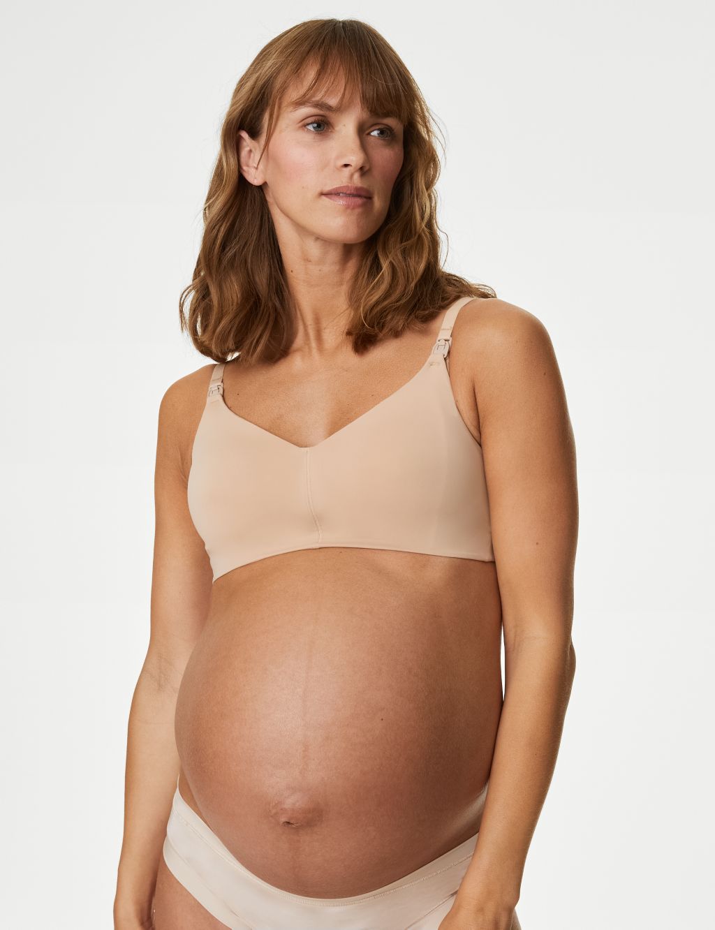 M&S Grey/White Striped Padded Maternity Bra - Size UK 36DD – Growth Spurtz