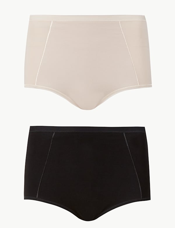 2 Pack Firm Control Full Briefs