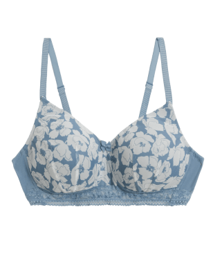 

Womens M&S Collection Printed Non Wired Post Surgery Bra A-E - Blue Mix, Blue Mix