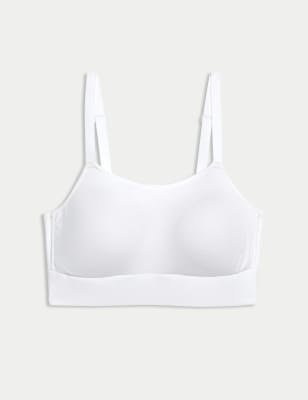  Soutien-gorge postopératoire en coton sans armatures avec caraco, bonnets A à K - White