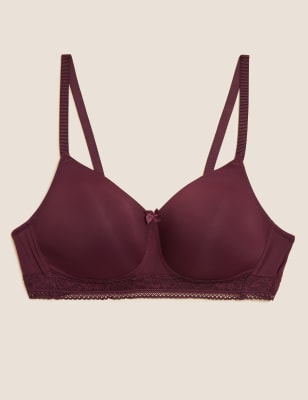 

Womens M&S Collection Non Wired Post Surgery T-Shirt Bra A-E - Bordeaux, Bordeaux