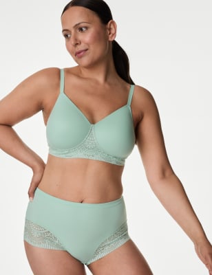 Dunnes Stores  Turquoise Non Wired Seamfree Sports Bra