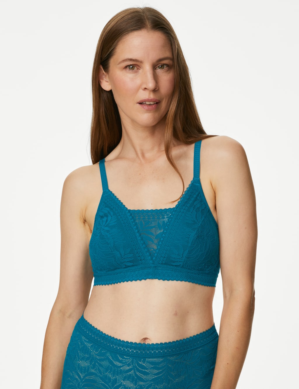 White Post Surgery Non Wired Lace Bra - Matalan