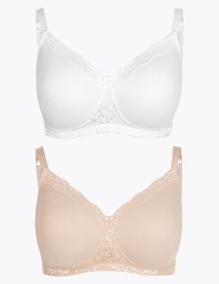 Lot de 2&nbsp;soutiens-gorge ampliformes postop&eacute;ratoires, bonnets embo&icirc;tants A&nbsp;&agrave;&nbsp;F