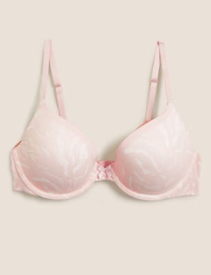 Breezies Sz 34 C Smooth Radiance Underwire T-Shirt Bra Pink