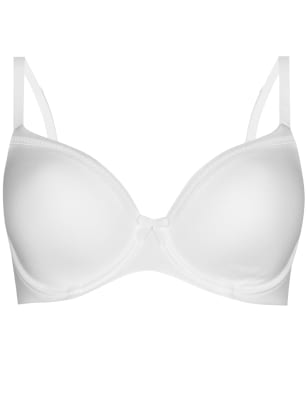 

Womens M&S Collection Sumptuously Soft™ Full Cup T-Shirt Bra A-E - White, White