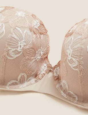 

Womens M&S Collection Balconette-BH mit Bügel und Stickerei „Embrace“ (A-E) - Opaline Mix, Opaline Mix