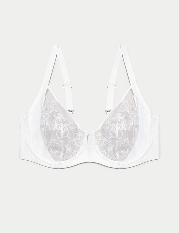 Embrace Embroidered Wired Full Cup Bra A-E - MK