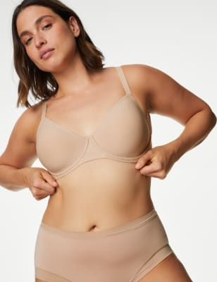 Marks And Spencer Womens Body Flexifit Invisible Wired Full-cup Bra A-E - Rose Quartz, Rose Quartz