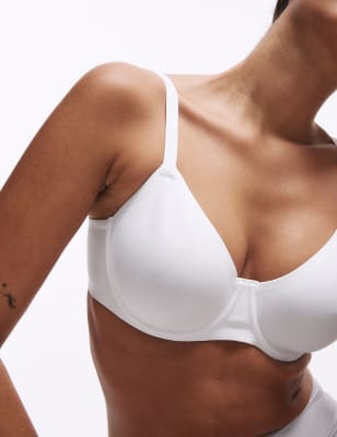 Marks And Spencer Womens Body Flexifit Invisible Wired Full-cup Bra A-E - White, White