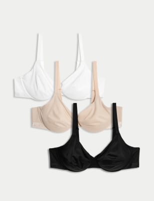 Buy Marks & Spencer 3pk Wired Balcony Bras T33335OPALINE Mix (34C) at