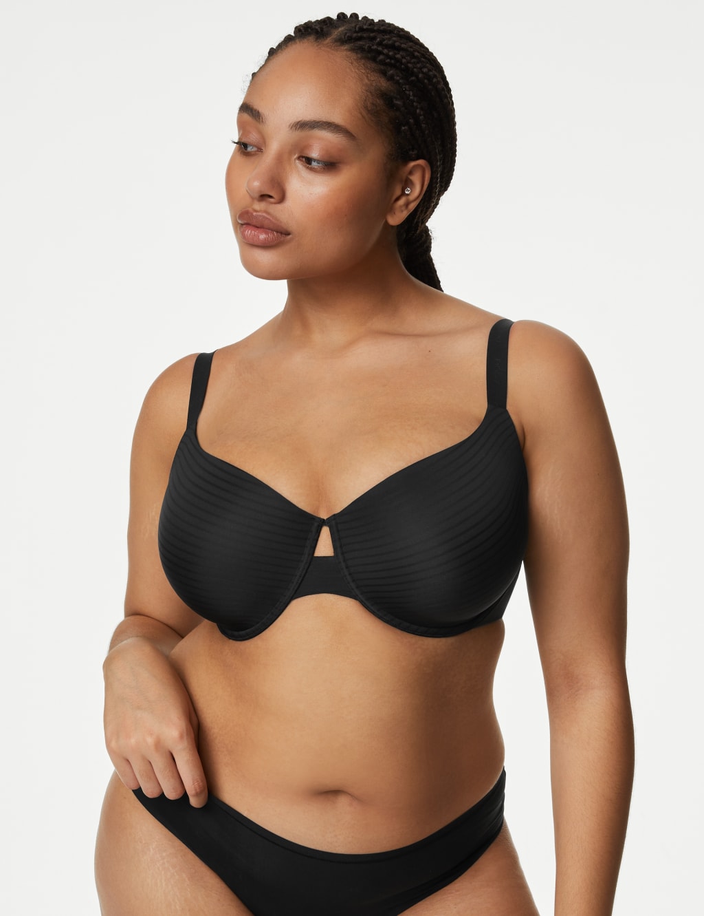 Shape Define™ Striped Wired T-Shirt Bra A-E image 2