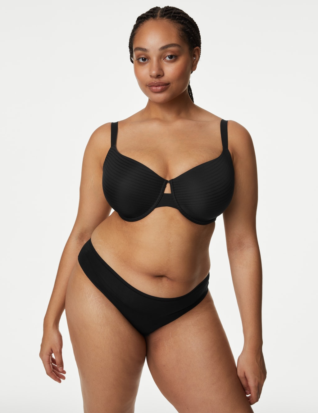 Shape Define™ Striped Wired T-Shirt Bra A-E image 4