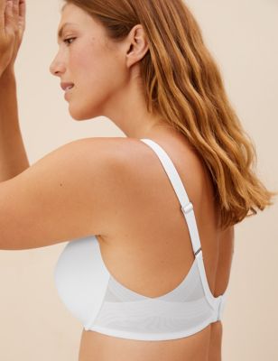 Marks And Spencer Womens M&S Collection Shape Define Striped Wired T-Shirt Bra A-E - White, White