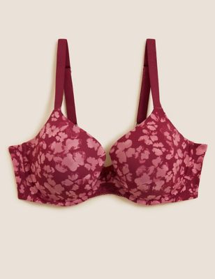 Floral full cup bra, floral print, La Redoute Collections