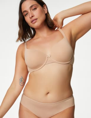 Marks And Spencer Womens Body Flexifit Wired Full-Cup T-Shirt Bra A-E - Rose Quartz, Rose Quartz