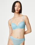 3pk Lace & Mesh Wired Balcony Bras