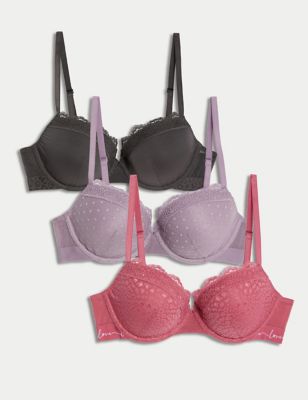 Multi-Pack Pink Bras