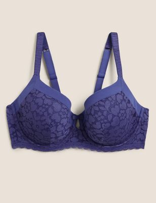 Average Size Figure Types in 32D Bra Size D Cup Sizes Natural Beige Keyhole  Detail and Lace Cup Bras