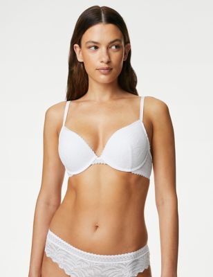 MARKS & SPENCER Lace Wired Push-Up Bra T336761WHITE (32B) Women