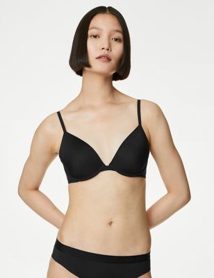 Ex Marks & Spencer T333464 M&S Collection Padded Full Cup T-Shirt Bra A-E  RRP £25 - Colour: Black - Size: 32DD : : Fashion